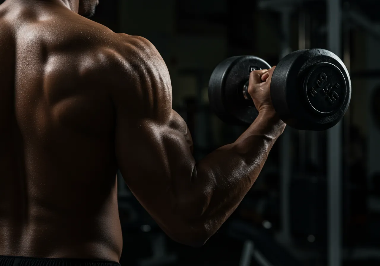 Visão detalhada do músculo para entender o que é o triceps e sua anatomia