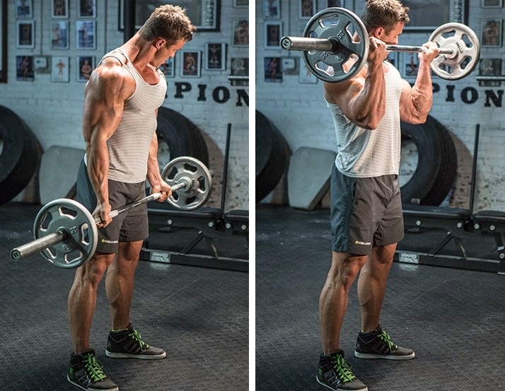 Which exercise replaces the bicep curl?