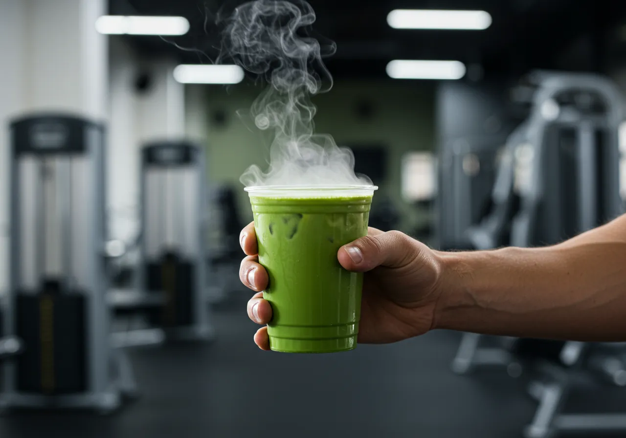 A vibrant green bowl of whisked matcha, answering the question does matcha have caffeine