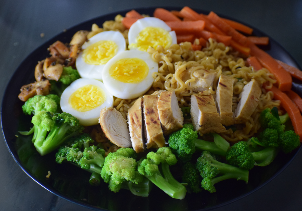 The image shows a plate with protein.