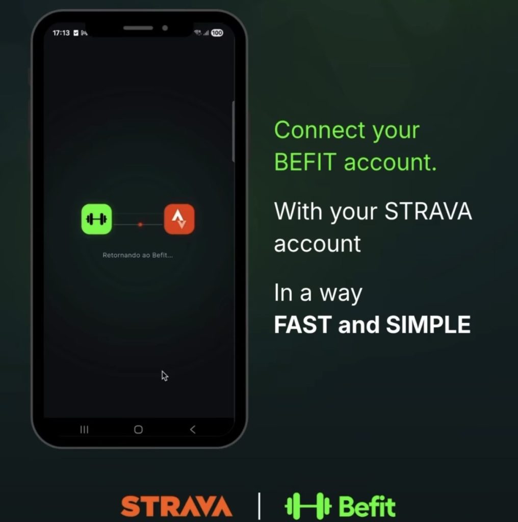 Integration between Strava and Befit