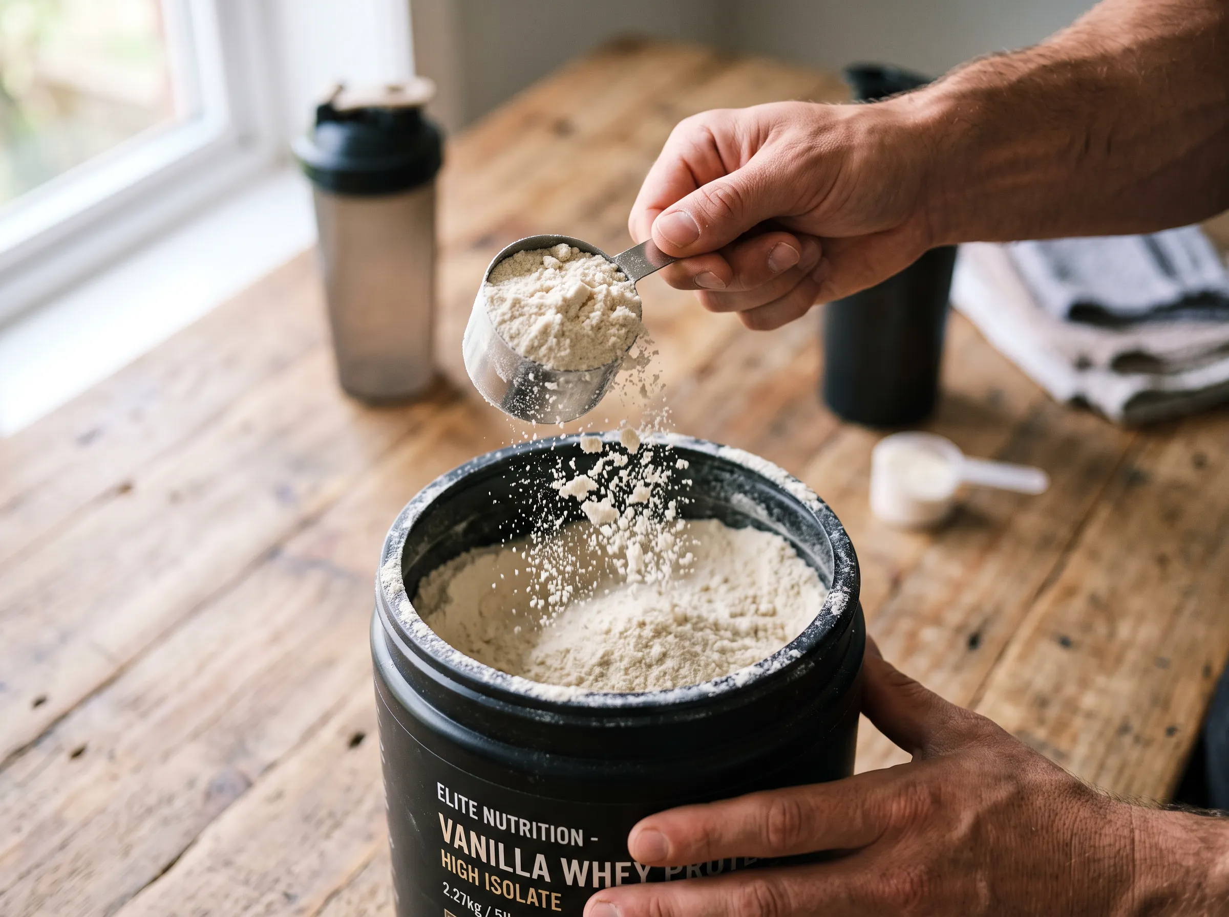 Descubre si tomar whey sin entrenar engorda y cómo usarla bien
